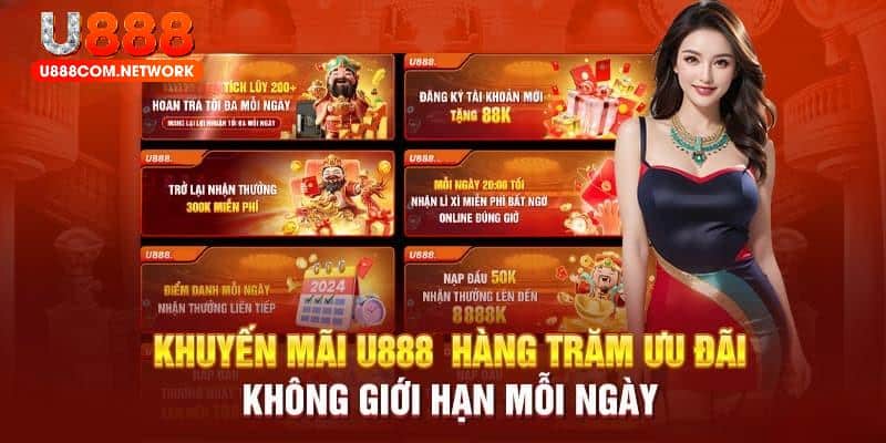 Khuyến mãi dành cho sảnh xổ số tại U888
